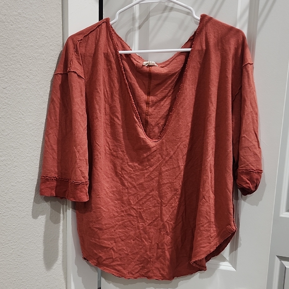 Free The People V-Neck Blouse